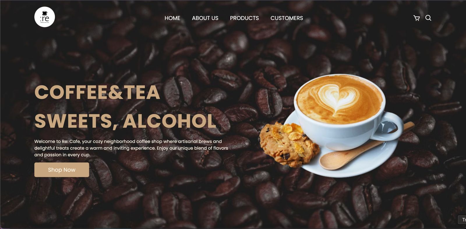Re: Cafe Website